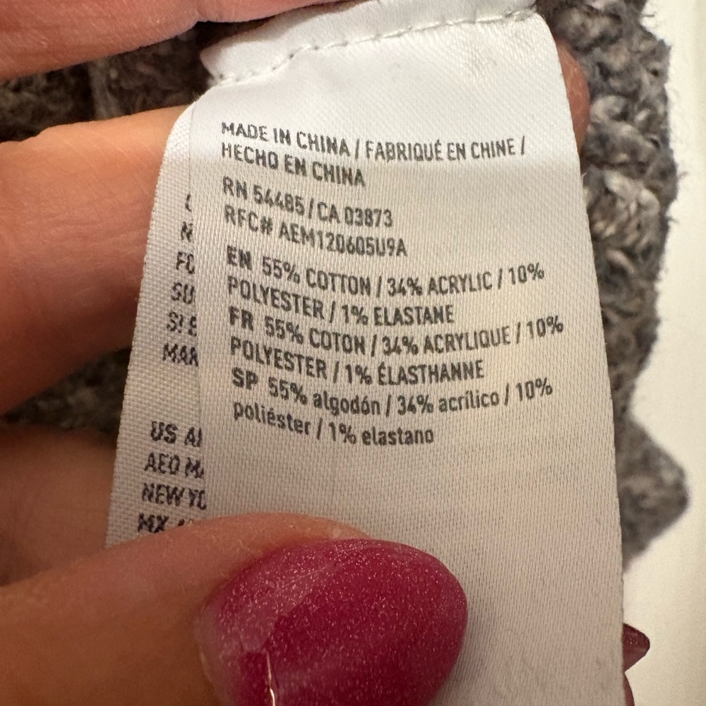 American Eagle Outfitters Gray Knit Sweater - Picture 4 of 5